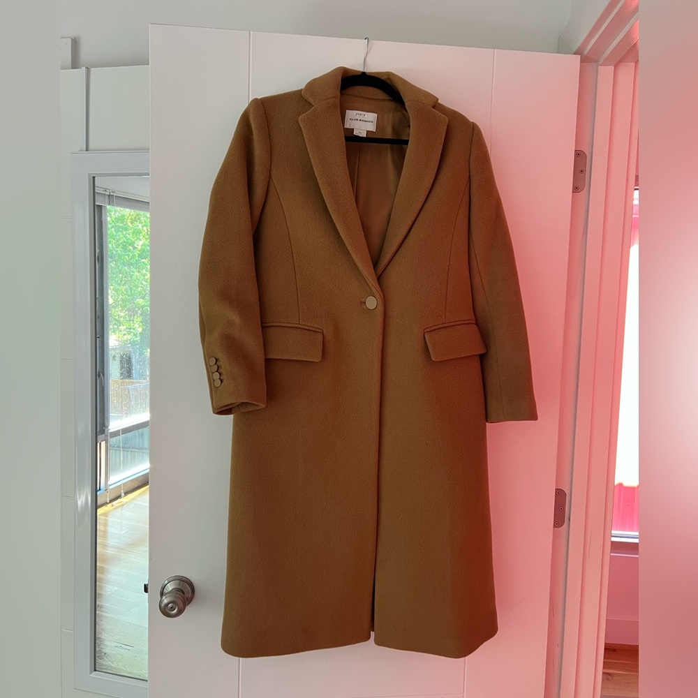 Club Monaco Tan Women's Wool Coat